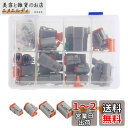 Ahvqevn 1箱 Deutsch DTシリーズ用 防水ワイヤーコネクタキット DT06-2 3 4 6S DT04-2 3 4 6P自動車用密閉型プラグ