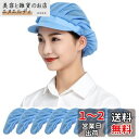 Maifunn 衛生キャップ 8枚セット キッチン 衛生帽子 メッシュ 工場 通気性 髪 ネット 無地 男女兼用 ライトブルー レディース メンズ MZ8018...