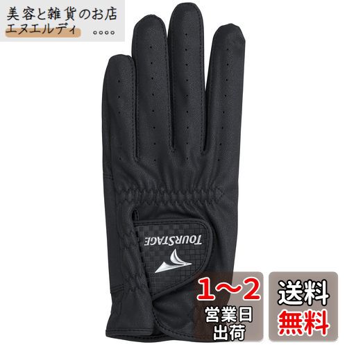 BRIDGESTONE(ブリヂストン) ゴルフグローブ TOURSTAGE GLTS24 ブラック 22cm メンズ