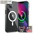 JEDirect iPhone 13 マグネット ケース(6.1インチ用) MagSafe ワイヤレス充電対応 衝撃吸収 バンパーカバー 傷つけ防止 透明バック...