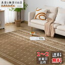 Keusnix カーペット ラグ ラグマット滑り止め付 洗える 200×250cm 約3畳 絨毯 防ダニ 抗菌 防臭 オールシーズン快適に使用 床暖房 ホットカーペット対応 ふわふわ肌触り フランネルラグ モダンエスニック柄・ココア