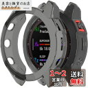 Miimall対応Garmin Epix Gen2/Epix Steelケース TPU材質 ソフト 衝撃吸収 軽量 薄型 ガーミン Epix Gen2 カバー 落下防止 完璧対応 脱着簡単 Epix Gen2保護カバー バンパー(クリアブラック)(2)