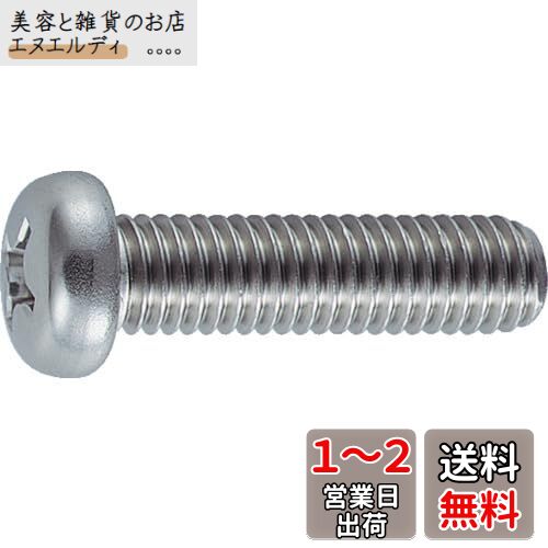 TRUSCO(トラスコ) ナベ頭小ネジ ステンレス 全ネジ M6×12 40本入 B05-0612 × 10PK【ケース販売】