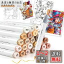 Ohuhu マーカーペン 筆タイプ 24色25本 肌色系 プロ愛用 イラスト 筆・細字 スキンカラー アルコールマーカー ブレンダーペン付き Honolulu ...
