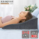 AngQi 三角クッション 三角枕 腰枕 逆流性食道炎 背もたれ クッション なだらか 傾斜枕 ベルボア素材 体にフィット 腰クッション 読書用 妊婦用 お年寄り 老人用 グレー(3)