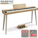 Donner 電子ピアノ 88鍵盤 でんしぴあの ベロシティセンシティブ鍵盤 タッチ MIDI 3本ペダル スタンド アダプター付 温かみを感じる木製 初心者 コンパクト 日本語説明書 オーク調 DDP-60(2)