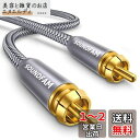 RCA サブウーファーケーブル SOUNDFAM デジタル同軸オーディオケーブル 金メッキ RCA オス-オス SPDIFケーブル サブウーファー ホームシアタ...