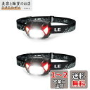 ヘッドライト LED ヘッドランプ 高輝度 ledヘッドライト 電池式 2個セット【スポット・ワイドビーム切替/赤色サブLED搭載・夜釣りに最適/実用点灯22時間/防水/CE ROHS認証済み】釣り 登山 キャンプ 散歩 作業 アウトドア 災害 停電用 小型 軽量 ヘッド ライト(ブラック