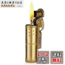 DEWEL オイルライター レトロ 小型 アウトドア 風防カバー付き 屋外使用可 スリム 灯油ライター 着火石付き トレンチ ライター 真鍮製 収納木箱と布袋付き 父の日 男性プレゼント(オイル無し)