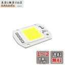 LEDGLE 50W LEDチップ バルブライトランプDIY スポットライト ハイパワー AC 110V 6500K 90LM/W 昼白色 1個セット