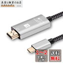 CLDAY USB Type C to HDMI交換ケーブル USB3.1 Thunderbolt 3 to 4K映像出力 1.8m アダプタ MacBook Pro/MacBook Air 2018/USB C デバイス等対応