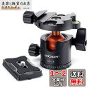 K&F Concept 自由雲台 高耐荷重10kg 低重心 ボールヘッド 1/4ネジクイックシュー付 金属製 三脚 一脚 一眼レフ 撮影 DSLR ビデオカメラ 望遠鏡用 メーカー直営店