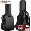 CAHAYA アコースティックギター ギグバッグ ネックピロー付き 18mmスポンジ (特許番号No 007468509-0002) フォークギターバッグ アコギギター セミハード ギターケース 5つの大容量ポケット 肩掛け 手提げ 高端バッグ (ブラック) CY0244