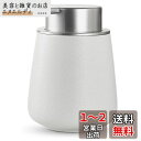 KAWEINA ハンドソープボトル ソープディスペンサー 泡 手動 押しタイプ ポンプ式 手洗い セラミック 磁器 陶器 広口 詰め替え ハンドソープ用 食器用洗剤 北欧スタイル 台所 キッチン 洗面所 トイレ バスルーム お風呂場 ドロップ型 シルバー+ホワイト AN05-1