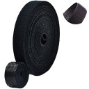 マジックテープ 結束バンド 結束マジック 超強力マジッ ク結束テープ 面ファスナー ベルクロ テープ 自由にカット 強力 耐熱 再利用可能 配線整理 ケーブルまとめ 収納用テープ オフィス用 家庭用 部屋用 荷物梱包 屋外 20mm×5m 1個セット (ブラック)