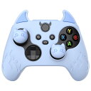 PlayVital 可愛い悪魔のスタイルシリコンカバーサムスティックキャップカバー付き、for xbox Series X、for xbox Series S、for xbox Core【ベビーブルー】
