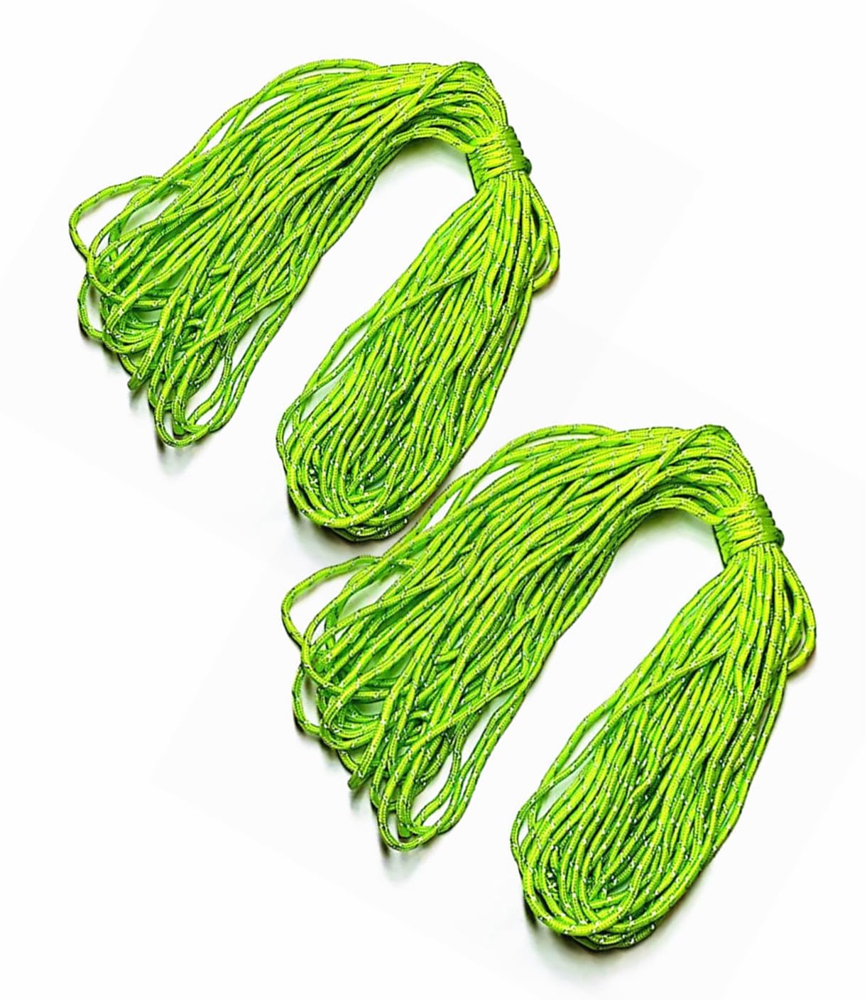 TSUCIA テント用ロープ ガイドロープ 反射材入り 3mm パラコード テント/タープ用 ロープ アウトドア (蛍光緑3mm×40m)