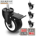 COOWOO キャスター ネジ式 自在式 M6 M8 M10 ブレーキ付き 車輪径2インチ(50mm) 耐荷重270KG 360度回転 静音 4個セット 交換用キャスター (4個セットM10)