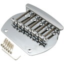 Musiclily Pro 16mmスチール製5弦ベースブリッジ ミュージックマンタイプベース用、クローム