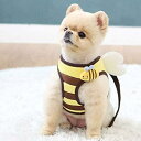 犬 ハーネス 羽付き ミツバチ お出かけ 散歩 胴輪 ペット用品 かわいい 人気 小型犬 春夏 秋冬 オシャレ デザイン ItsDog イツドッグ 正規品 WSISTERS ダブルシスターズ 犬のハーネス 【パタパタミツバチハーネス】【ハーネスのみ?リードなし】(ミツバチ、Sサイズ)