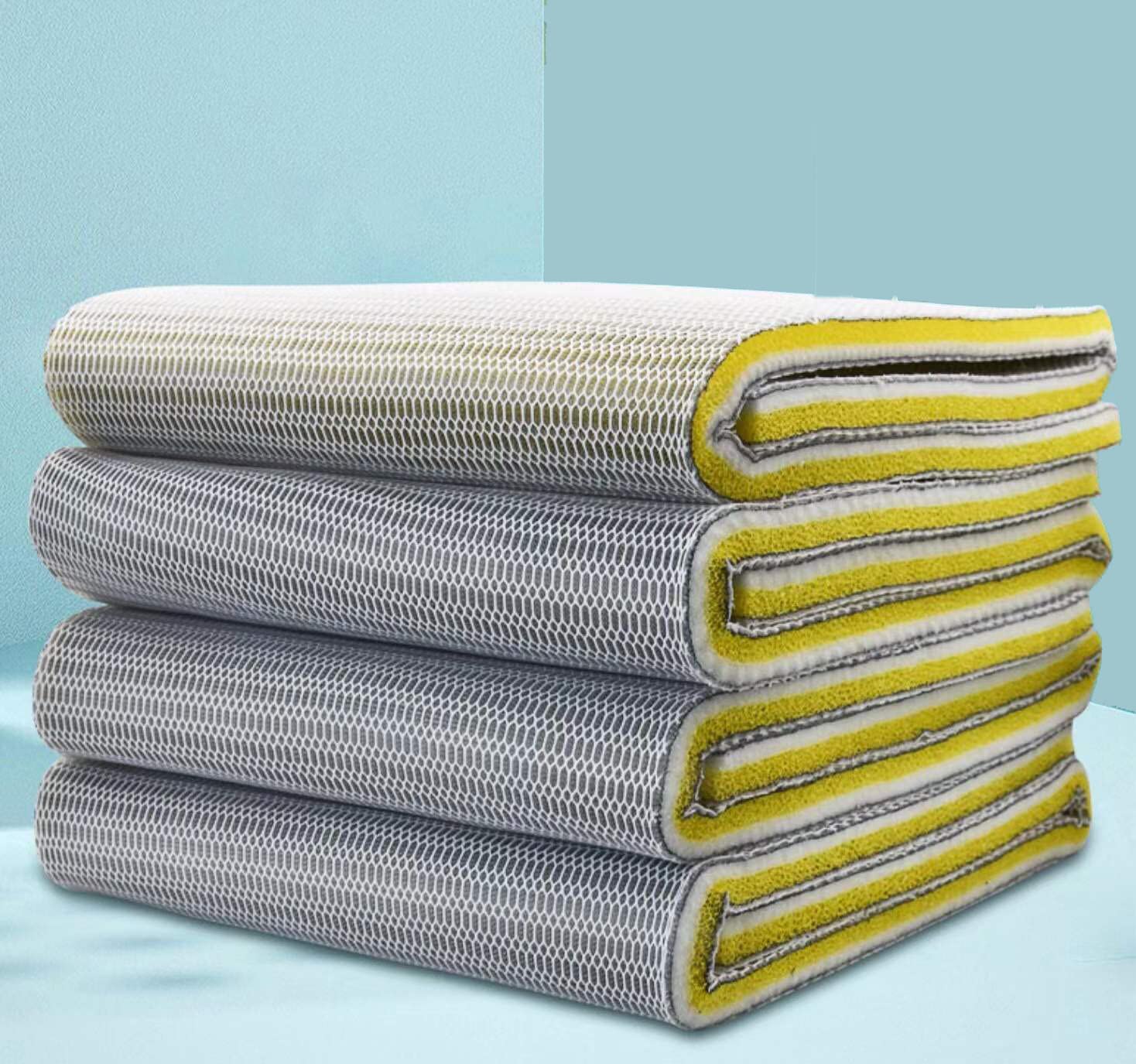 Aqeqpt 濾過マット 水槽 フィルター 6D 6層ろ過綿 高密度 濾過フィルター 長い耐久性 上部フィルター 交換ろ過マット(120x30cm, 黄色,1個)