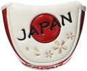 Geotech(ジオテック) ヘッドカバー JAPAN JAPAN マレットパターカバー ホワイト