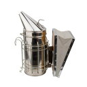 Desirable 高級 ステンレス製 燻煙器 蜜蜂用 養蜂場 牛革使用(じゃばら部分)