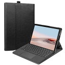 Fintie Microsoft Surface Go 4 / 3 / 2 / 1 2023/2021/2020/2018 10インチ ケース PUレザー 薄型 軽量 スタンド機能 マルチ視角 ペンホルダー付き スタンドカバー(ブラック)