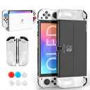 Switch oled カバー HEYSTOP Switch 有機ELモデル 分体式設計 着脱簡単 ドック対応 全面保護 PC材質 薄型 軽量 透明 超耐衝撃 ...