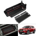 Auto Spec ニッサン 新型エクストレイル T33型 コンソールボックス X-TRAIL 4代目 2022年7月~現行 コンソールトレイ 車内収納ボックス 3Dトレイ 小物入れ 車種専用設計 内装 パーツ 滑り止め ラバーマット付き 収納アクセサリー 装着簡単 メーカー直営 (ブラック)