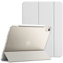 JETech iPad Air 11 インチ M3/M2 (2025/2024), iPadAir5/4 ケース(2022/2020モデル、10.9インチ)スリムスタンドハードバック ウェイクアップ/オートスリープ機能付き タブレットカバー (シルバー)