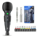 Yacooda 電動ドライバー 小型 強力 【2025業界最新昇級】 電動4N.m 手動10N.m USB-C充電式 高輝度LEDライト 軽量 DIY 操作簡単...