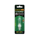 エルパ (ELPA) ミニハロゲンランプ 電球 ハロゲン電球 E11 110V 130W 2400lm クリア JD110V130WHE-B