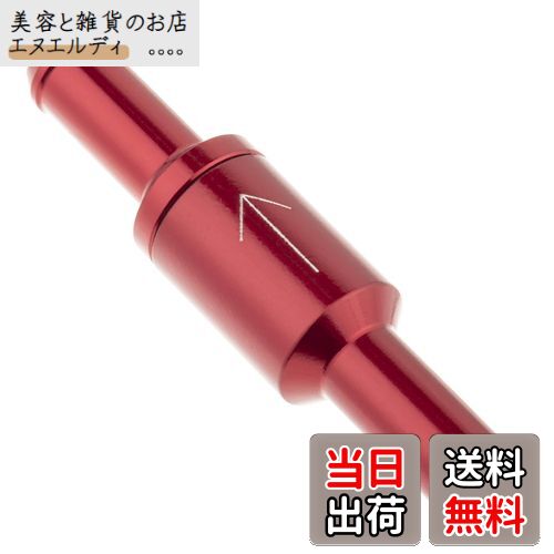 キジマ(Kijima) バイクパーツ ワンウェイバルブ ボールタイプ 6mm 汎用 レッド 105-151