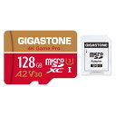 【5年保証 】Gigastone マイクロSDカード 128GB A2 V30 UHS-I U3 Class 10 100/50 MB/S 高速 Gopro アクションカメラ スポーツカメラ 4K Ultra HD 動画 SD変換アダプタ付き ミニ収納ケース付き Nintendo Switch 動作確認済