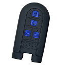 【IKT】ダイハツ/トヨタ車用 スマートキー用シリコンカバー 4ボタン ブラックブルー / タント / タントカスタム / ウェイク / ムーヴ キャンバス /...