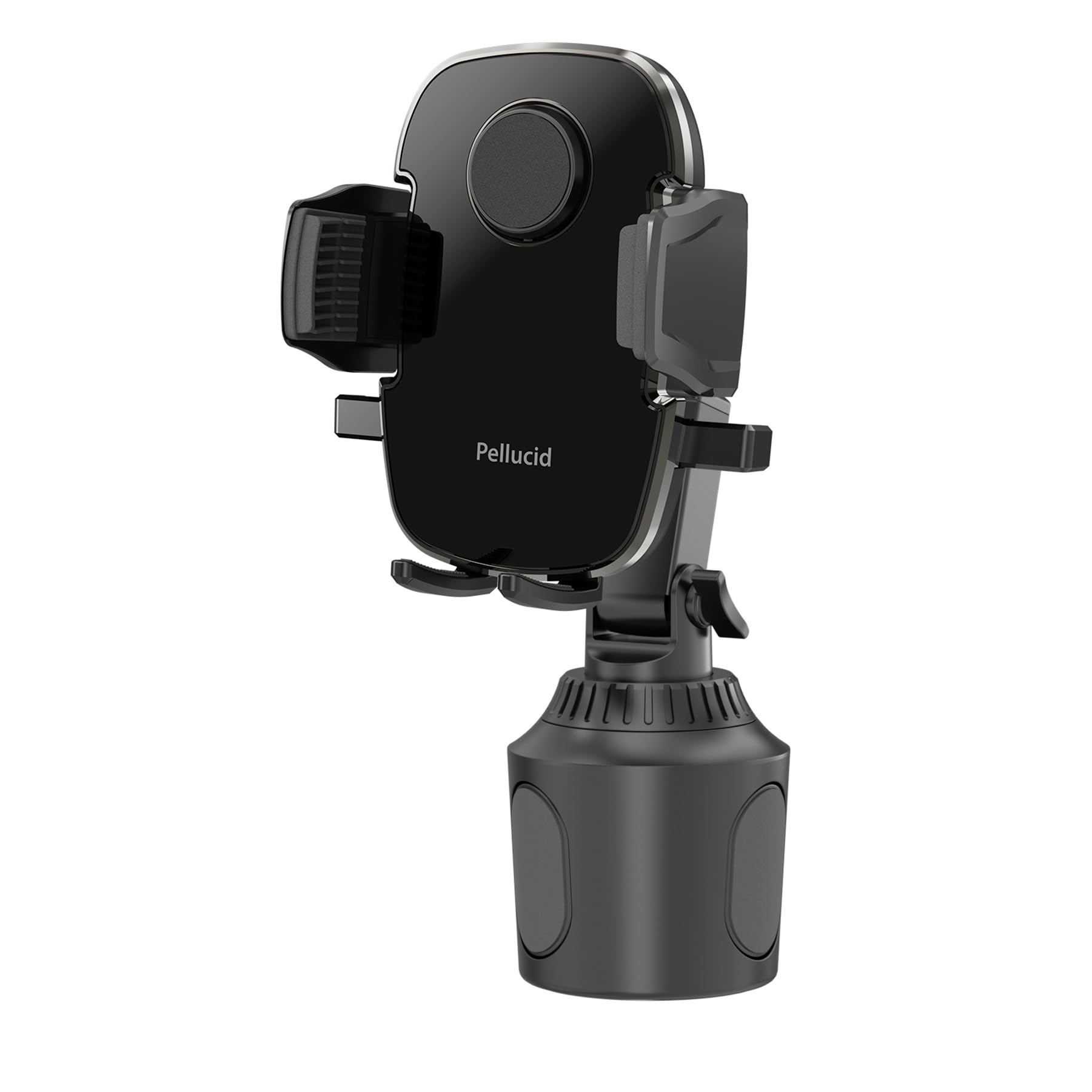 ペルシード(Pellucid) 車内用品 車載スマホホルダー ドリンクホルダー取付 片手ワンタッチ開閉 手帳型ケース 縦横置き対応 PPH2111