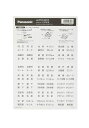 パナソニック(Panasonic) コスモシリーズワイド21 ネームスイッチカード ホワイト 3シートセットWVC8321W3