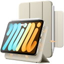 JETech マグネットケース iPad mini (A17 Pro 2024 モデル、第7世代) / mini 6 (8.3インチ、2021モデル、第6世代)用 磁気吸着 自動ウェイクアップ/スリープ付き スリムスマート保護カバー (スターライト)