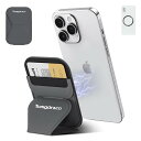 TOMGDRACO Magsafe対応 マグセーフ スマホスタンドiPhone 16/15/14/13/12 スマホ シリーズ対応 マグセーフカードケーススマホスタンド スマホケース 超薄 卓上 繰り返し可能 多角度調節 脱着簡単 落下防止 Androidスマホ/iPhone シリーズ用 iPhone mini非対応 iphoneアク