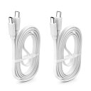USB C Type C to Type C ケーブル2m / 2本セット LpoieJun【PD超高速充電/3A 60W急速充電 】平型デザイン USB C ...