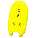 【IKT】スズキ車用 スマートキー用シリコンカバー 4ボタン イエローブラック/スペーシア/パレット/ソリオ/ルークス/など 専用設計でピッタリサイズ!傷防止に...