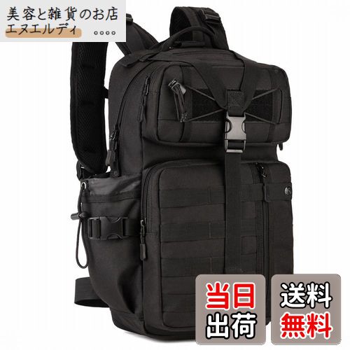 [PHOENIX IKKI] 30L 全6色 迷彩 水筒ポーチ付き 防水耐震 Molleモール対応 戦術 リュックサック アウト..