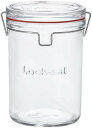 アデリア(ADERIA) ロック・イート ストレージ 1150ml 化粧箱入 イタリア製 保存容器 ガラス キャニスター 密閉容器 調味料入 瓶 密閉 米びつ コーヒー豆 H7574