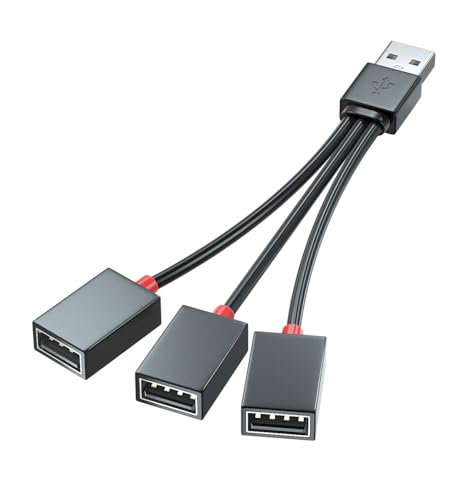 【送料無料】Sound Wave 4In1 USB電源ケーブル 4分岐ケーブル USB-A 四股コード 40cm (USBオス/USBメス..