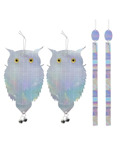 【送料無料】YITONGXXSUN 鳩よけ 鳥よけ 鳥の天敵フクロウ型で鳩や鳥を遠ざける フクロウ型駆鳥反射板..
