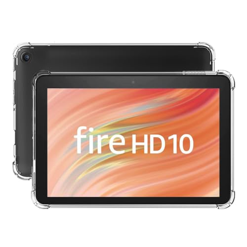 【送料無料】For Fire HD 10 タブレット ケース TPU シリコン 軽量 薄型 擦り傷防止 指紋防止 耐衝撃 Fire HD 10 2023（第13世代) 10.1インチ ケース カバー (クリア)