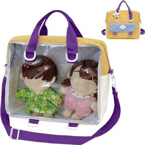 【送料無料】[YUYAKESHI] 痛バ 見せバッグ 片面透明 ショルダーバッグ 20-25cmぬい ...