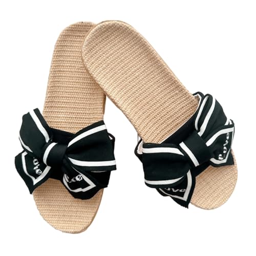 【送料無料】[Fat Mermaid] サンダル レディース 室内履き リボン付き ぺたんこサンダル 可愛い おしゃ..