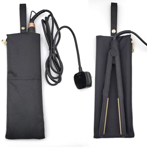 【送料無料】[Kesaeki] ヘアアイロンケース 耐熱 ヘアアイロン ケース 耐熱 ヘアアイロンカバー 吊り下..